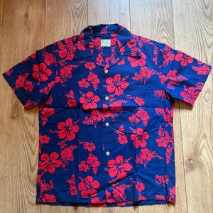 Vintage 60-tals Ui-Maikai Hawaii skjorta storlek L.