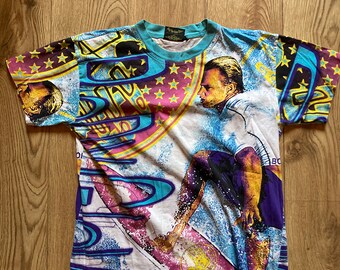 Camiseta vintage Body Glove Surfer dos anos 90, tamanho M.