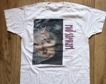 Camiseta da turnê europeia "Rhythm of my Heart" de Rod Stewart em 1991, tamanho XL (L).