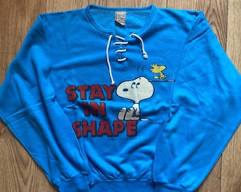 Moletom vintage do Snoopy dos anos 80, tamanho XL.