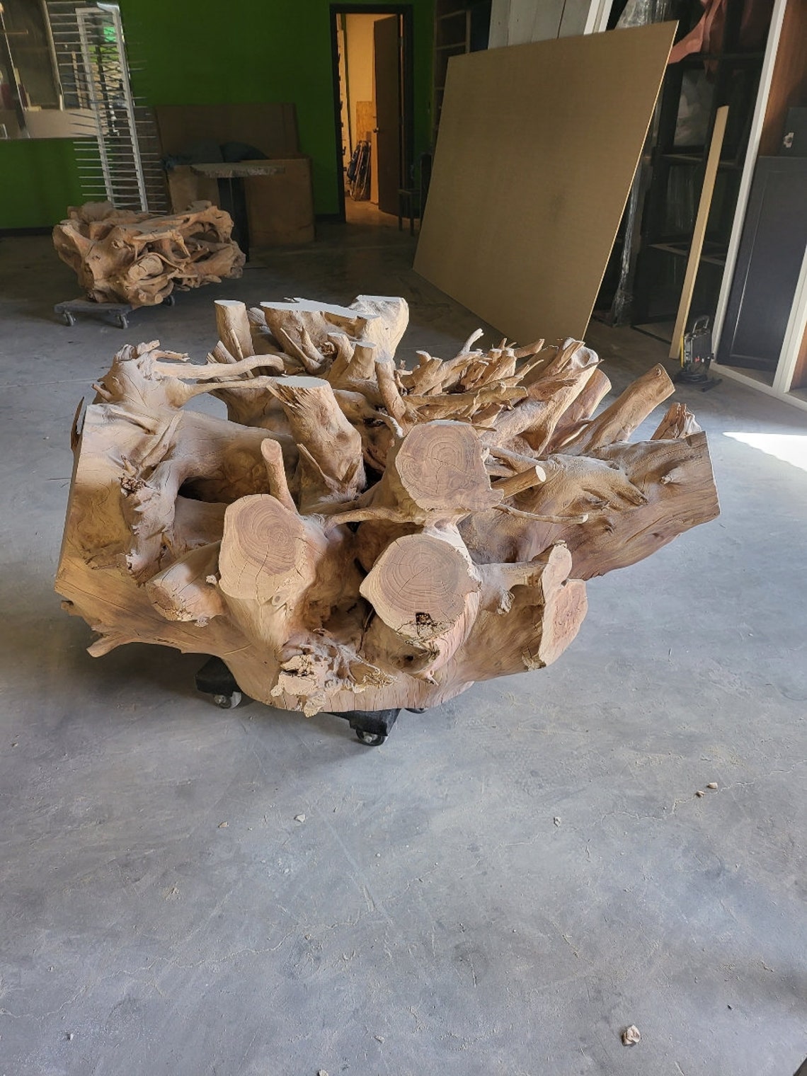 Iconic, Rare CUSTOM ROOT BALL Table, Coastal Dining Table, Tropical