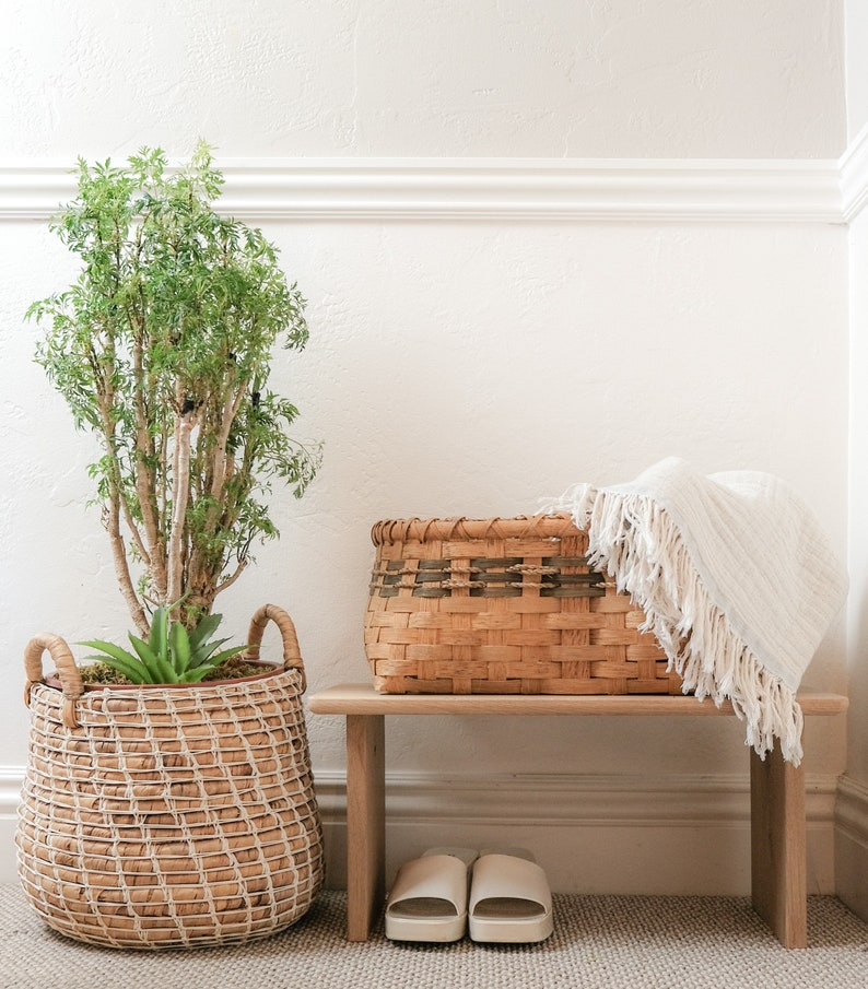 Plant Stand Shoe Rack Entry Way Bench Shoe Storage Modern Etsy