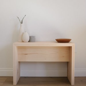 Minimalist Wood Console Table, Entryway Table, Hall Table, Small Table, Side Table, Hallway Storage, Console Table, Wooden Bench