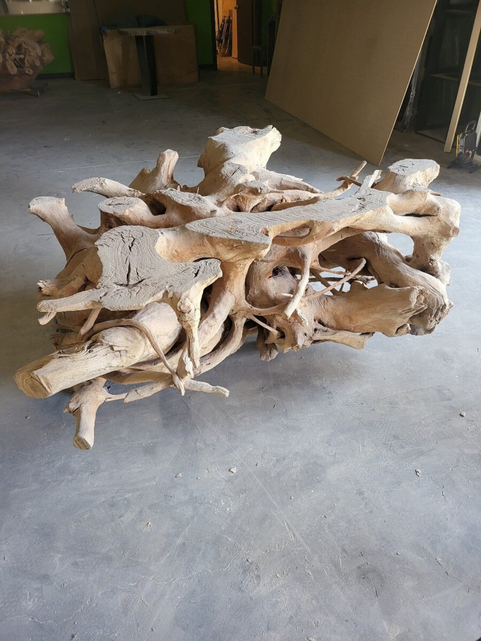 Iconic, Rare CUSTOM ROOT BALL Table, Coastal Dining Table, Tropical