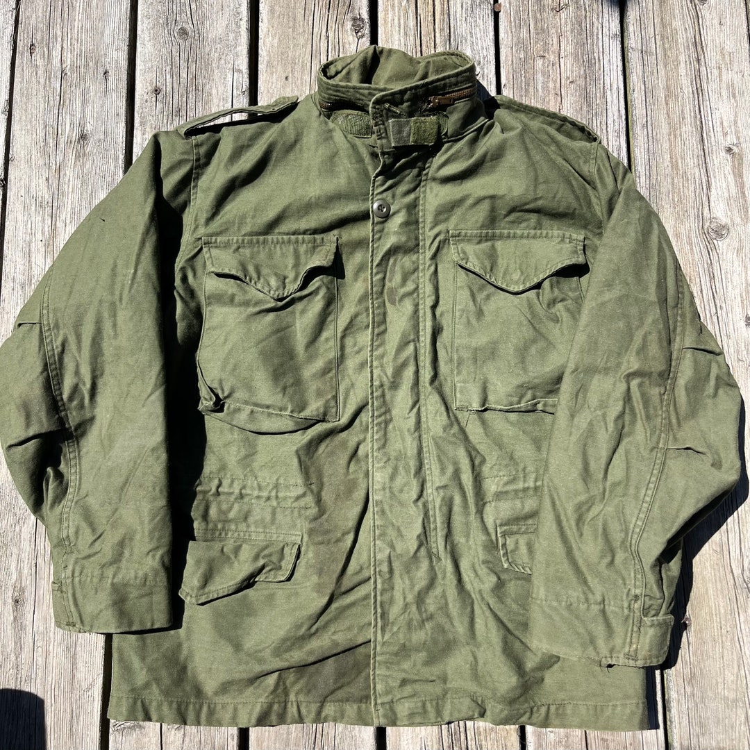Vintage 1980s US Military M65 OG 107 Field Jacket Size Small - Etsy