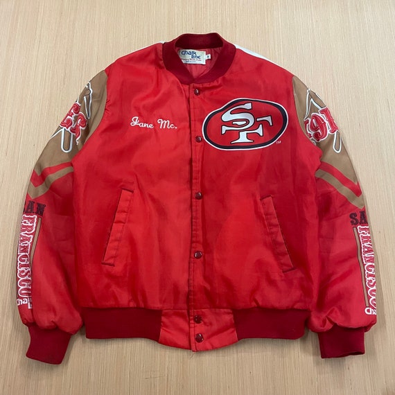 Vintage San Francisco 49ers Chalk Line Jacket Size Medium - Etsy Vintage San Francisco 49ers Chalk Line Jacket Size Medium - Etsy