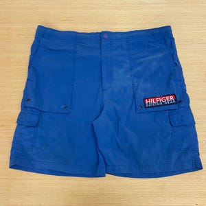 Vintage Tommy Hilfiger zeilkleding zwemshort, maat Large