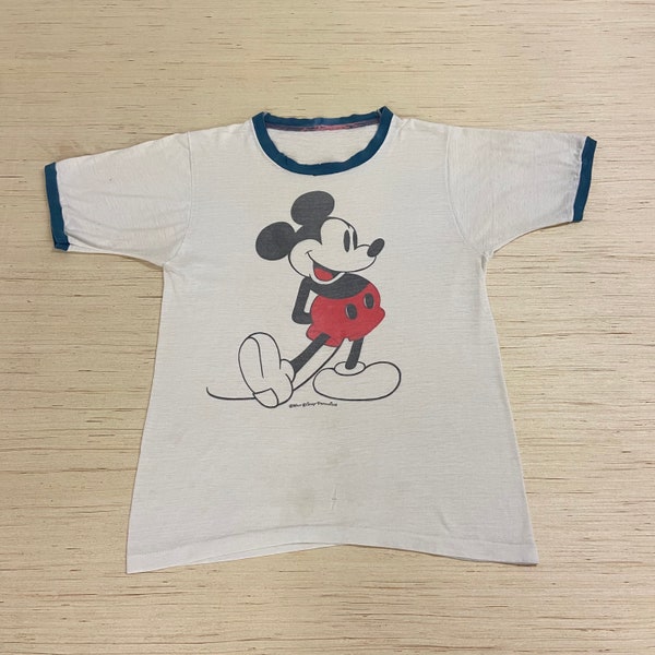 Vintage Mickey Mouse 1970s Walt Disney Ringer T-shirt