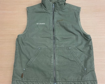 Vintage Columbia Insulated Full Vest Size Large