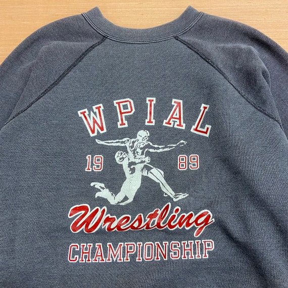 Vintage 1989 WPIAL Wrestling Championship Sweatsh… - image 2