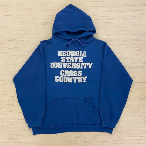 Vintage Russell Georgia State University Cross Country 1980s Pullover Hoodie Etsy Canada