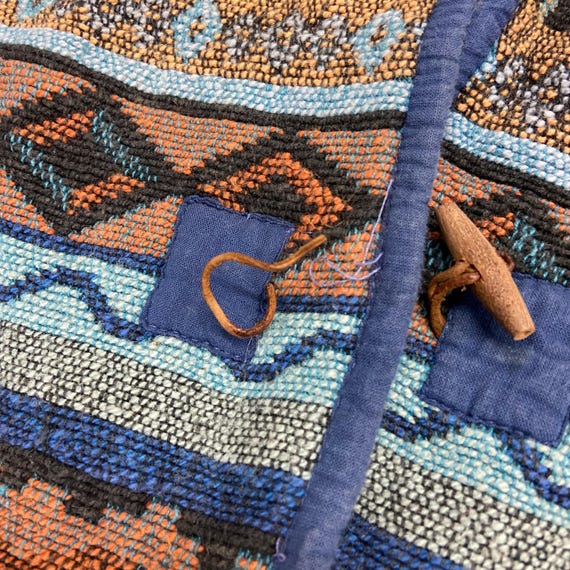 Vintage Flashback Aztec Pattern Jacket Size Large - image 6