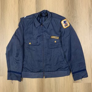 K*様 60s zip up denim jacket Vintage Denim Jacket Mens Medium Grey Black Caboose Work