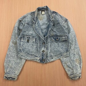 Vintage Lee Cropped Denim Jacket size Medium