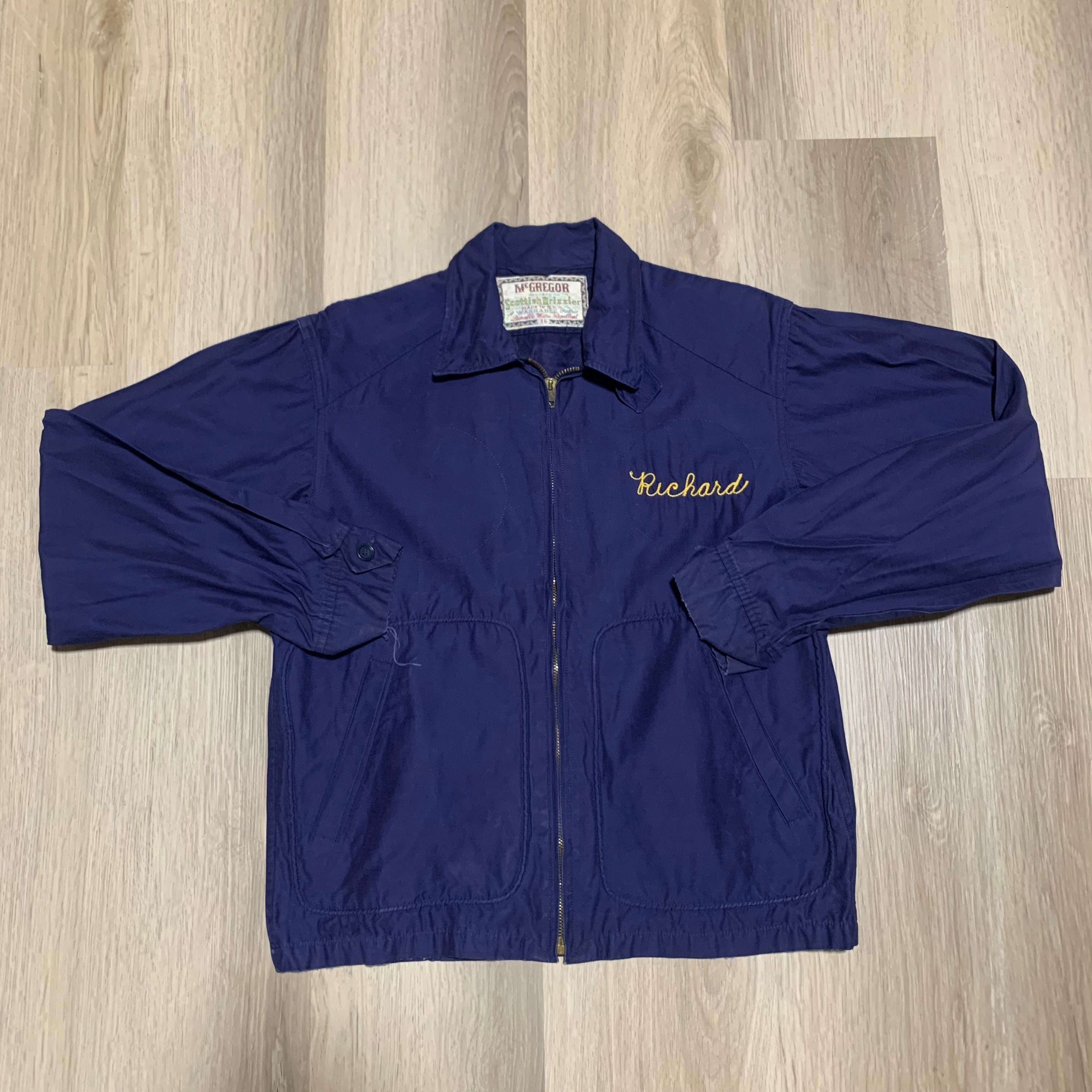 1970s Mcgregor Water Repellent Chain Stitch Zip up Jacket