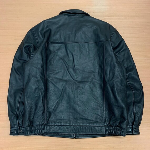 Vintage Croft and Barrow Genuine Leather Leather Zip up