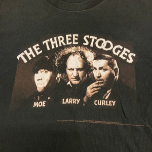 Vintage the Three Stooges Moe Larry Curley T-shirt - Etsy
