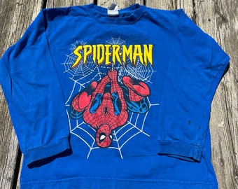 Youth Spider Man Graphic longT-Shirt size 8/10