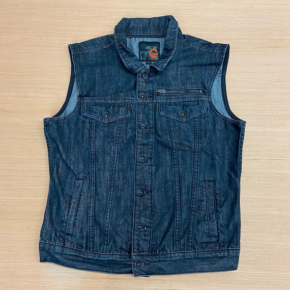 Vintage G by Guess Denim Vest Size Large - image 1