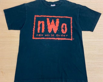 Vintage 1990’s NWO New World Order “No Mercy” WCW Double Sides T-Shirt Size Large