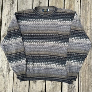 Casey's Vintage Knit pullover Pattern Wool Sweater