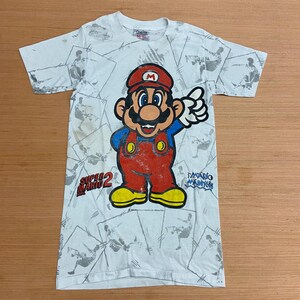 Jugend Vintage 1989 Super Mario Bros. 2 T-Shirt Größe Jugend Large (14-16)