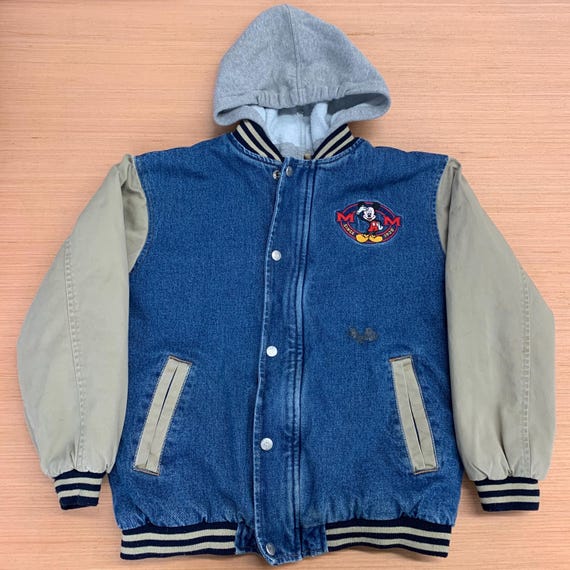 Youth Disney Store Vintage Denim Jacket Detachable Hood Etsy UK