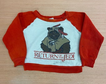 Vintage 1980’s Youth Star Wars Return of the Jedi Ewok Crewneck Sweater Size Youth Large (7)