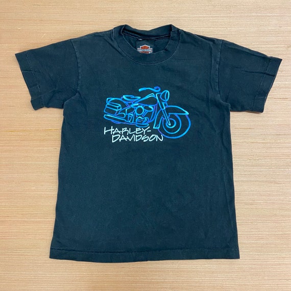 Youth Harley Davidson Graphic T-shirt Size Youth Medium 10-12 - Etsy