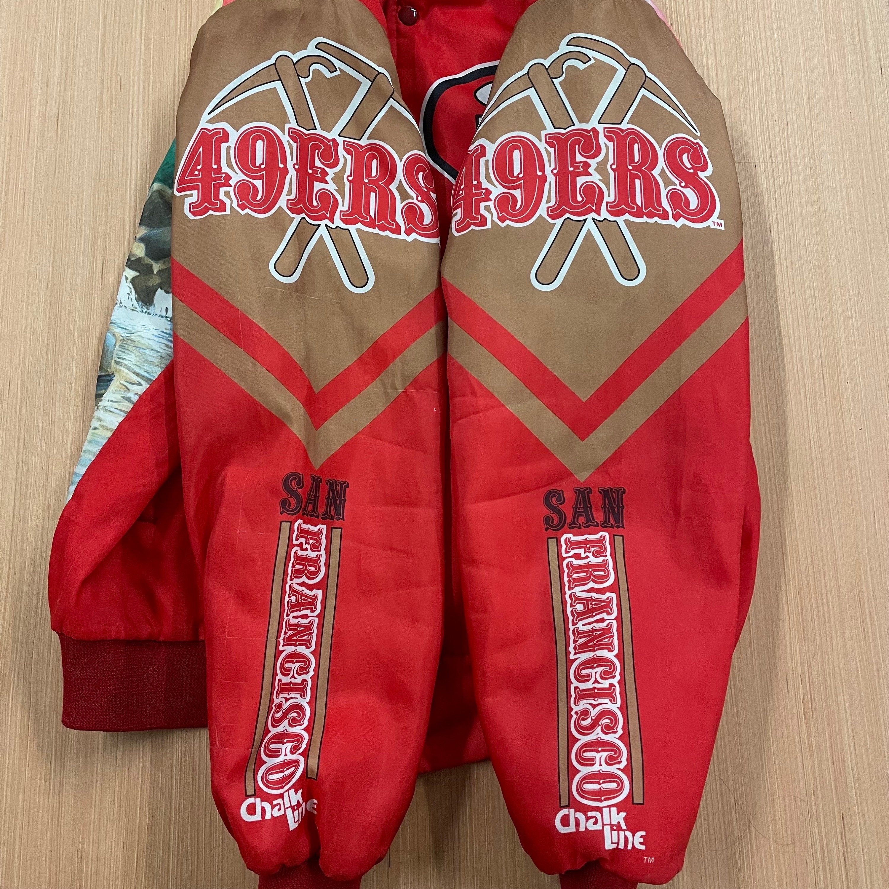 Vintage San Francisco 49ers Chalk Line Jacket Size Medium - Etsy Vintage San Francisco 49ers Chalk Line Jacket Size Medium - Etsy