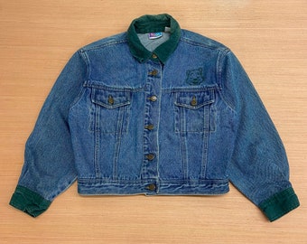 Veste en jean vintage Winnie l'ourson pour enfant, grande taille