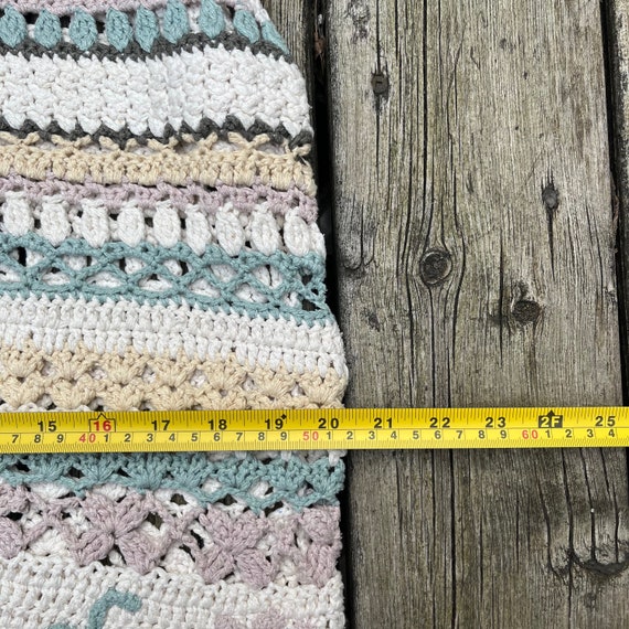 Vintage Knitted Wool See Through Tank Top Vest M - image 4
