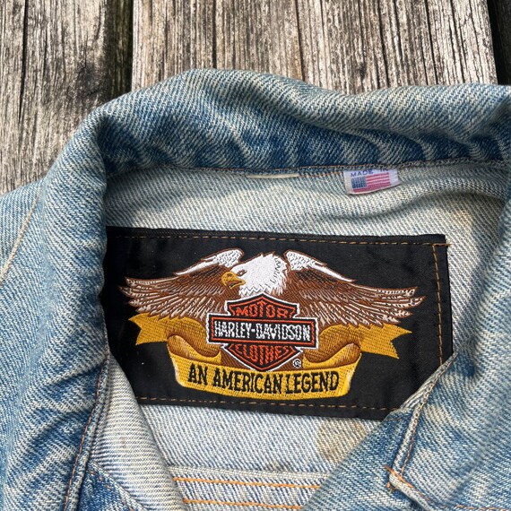 vintage harley davidson denim jacket