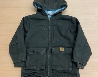 Youth Carhartt Zip Up WorkWear Jacket size 7