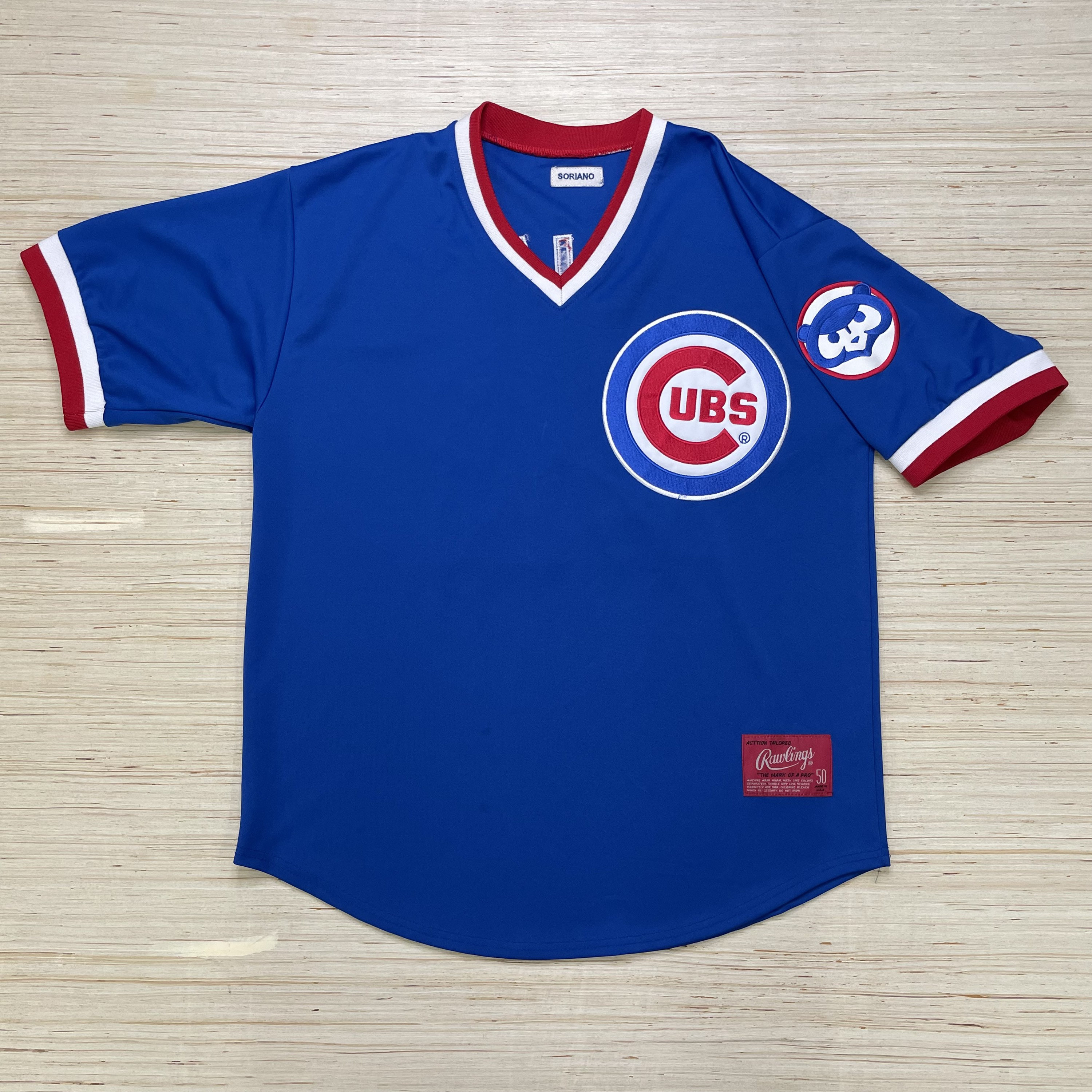 Vintage Chicago Cubs Alfonso Soriano MLB Baseball Jersey Size 