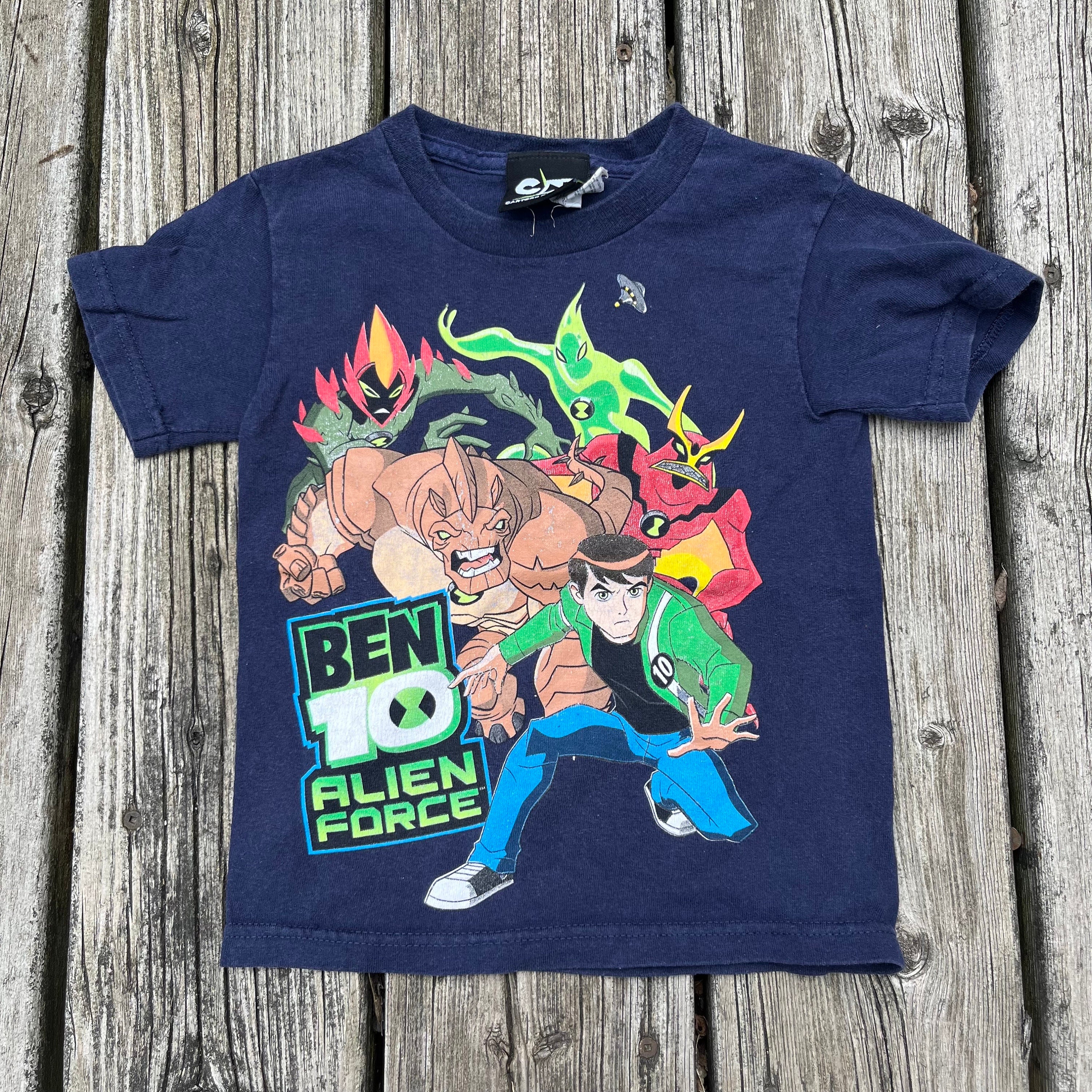 Ben 10 omniverse verde e preto T-Shirt t-shirt preto t camisa