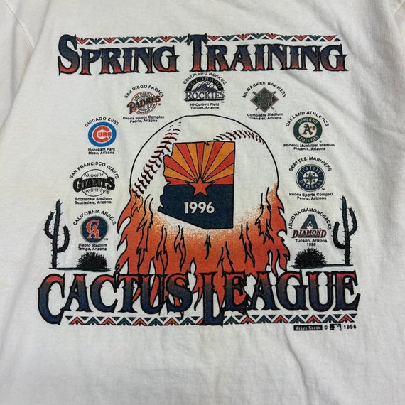 Vintage 1990s Spring Training Cactus League MLB Graphic T-shirt 