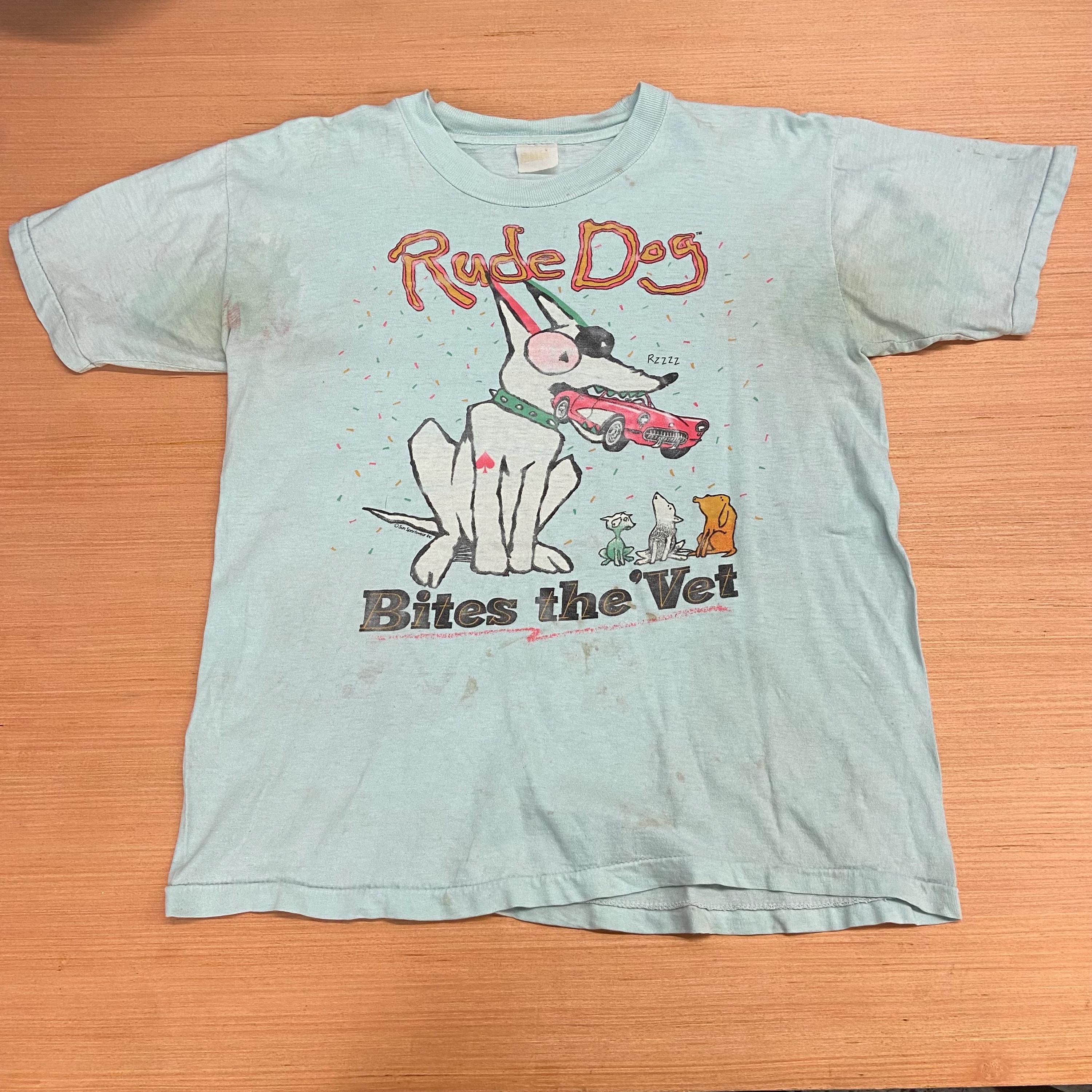 Vintage Rude Dog Graphic T-shirt Size M - Etsy