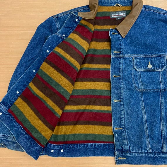 Vintage Woolrich Lined Denim Jacket Size 2XL - Etsy Vintage Woolrich Lined Denim Jacket Size 2XL - Etsy