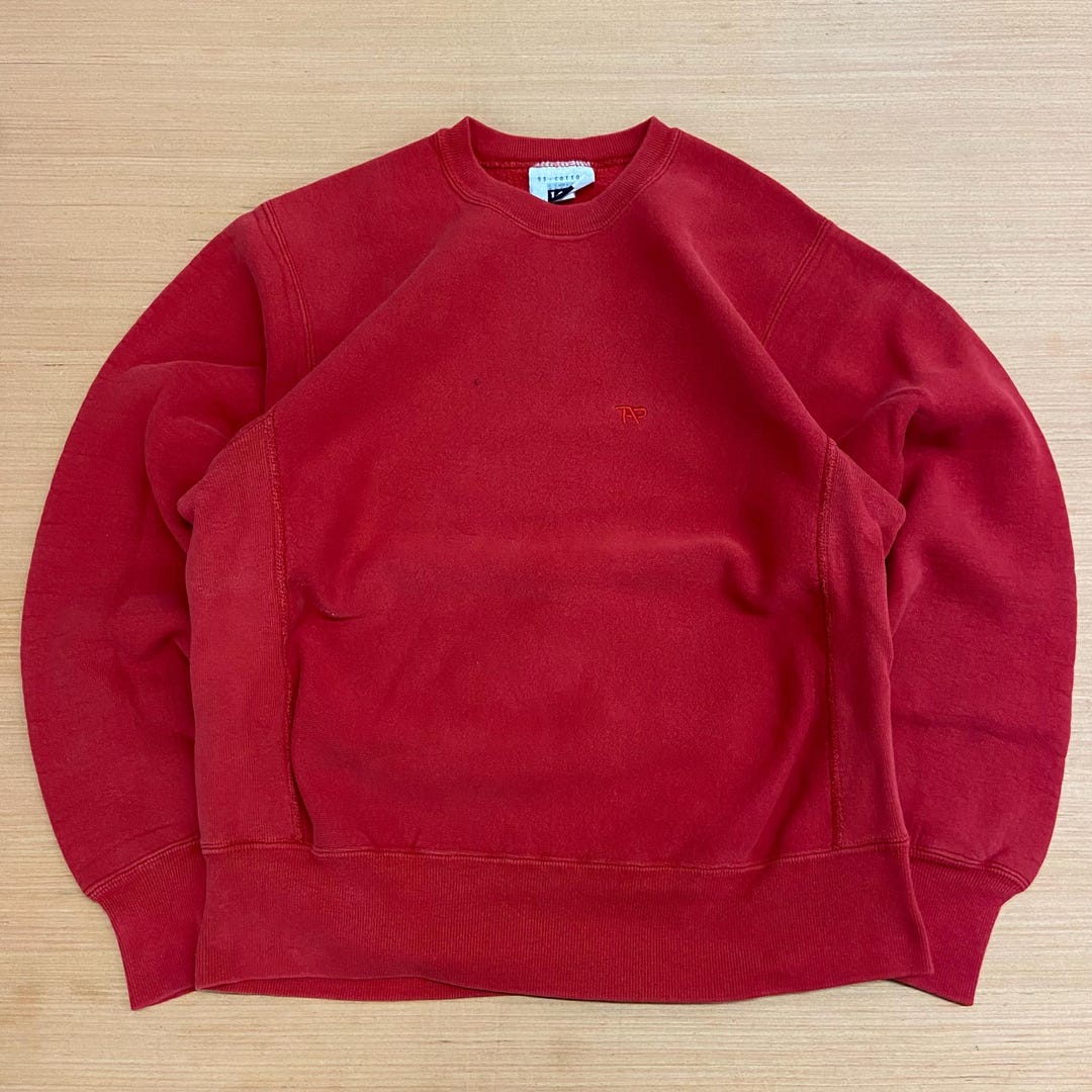 Vintage 90'S Lee Cross Grain plain blank sweatshirt, men's size M unclear gray type Vintage Second Hand