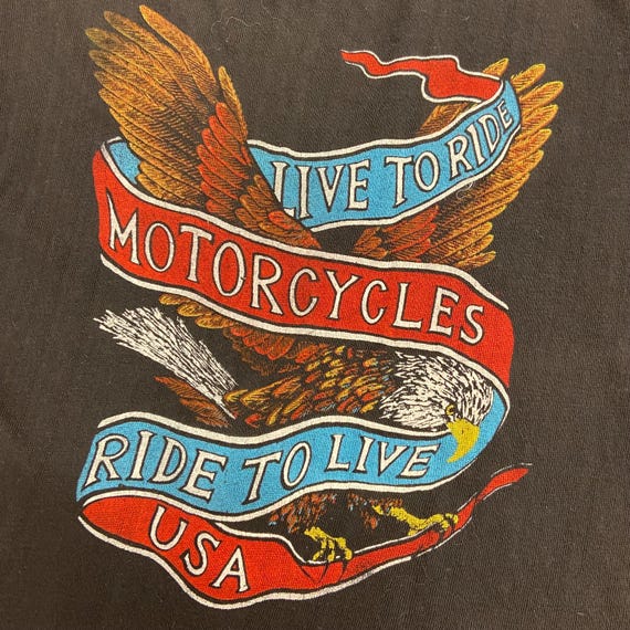 Vintage 1980's/1990's Harley Davidson Live to Ride T-shirt Vintage 1980's/1990's Harley Davidson Live to Ride T-shirt