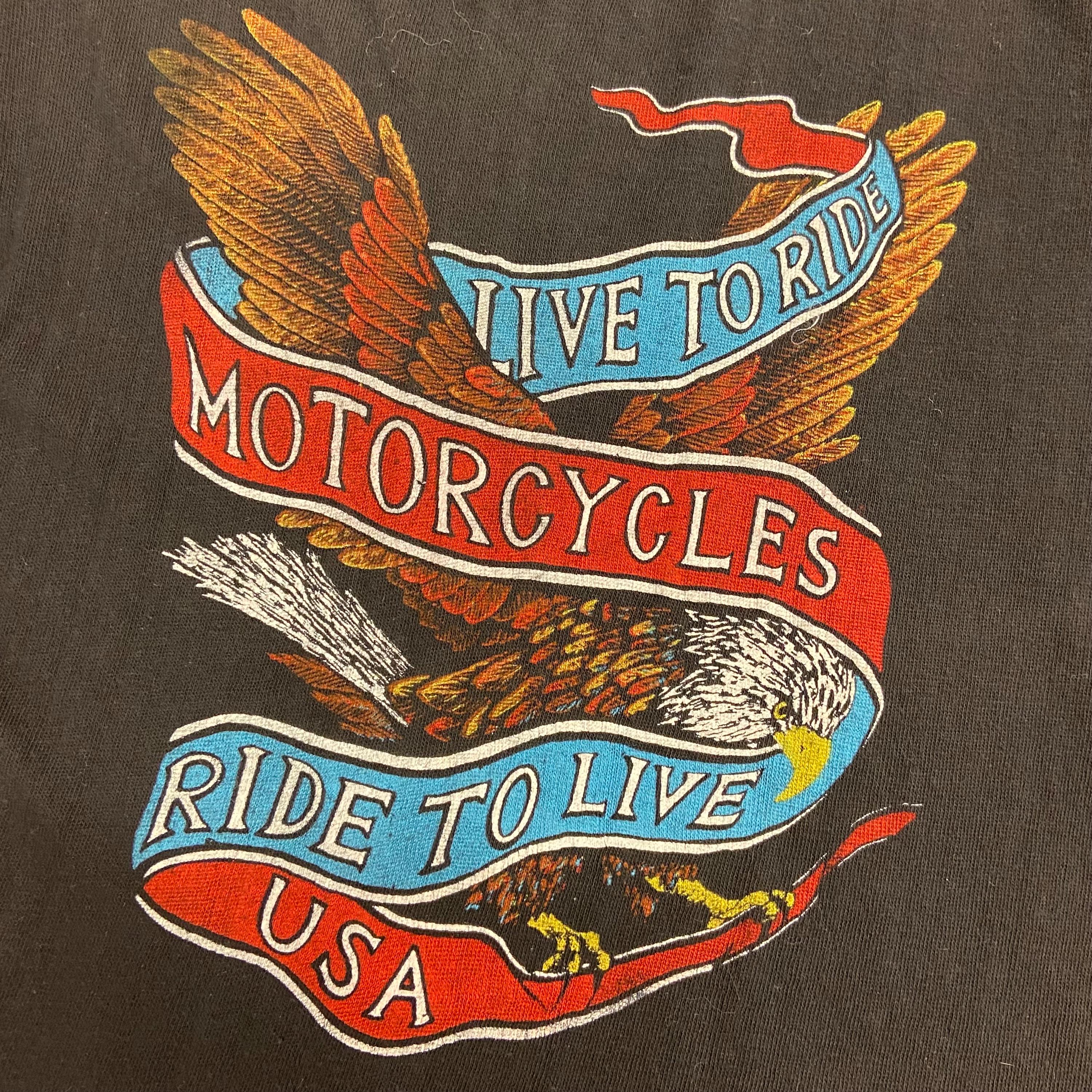 Vintage 1980's/1990's Harley Davidson Live to Ride T-shirt