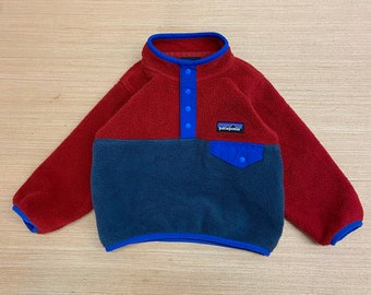 Youth Patagonia Snap T Synchilla Fleece Sweater Size 12-18M