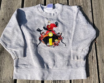 Youth  The Incredibles Disney Crewneck Sweater size youth XS