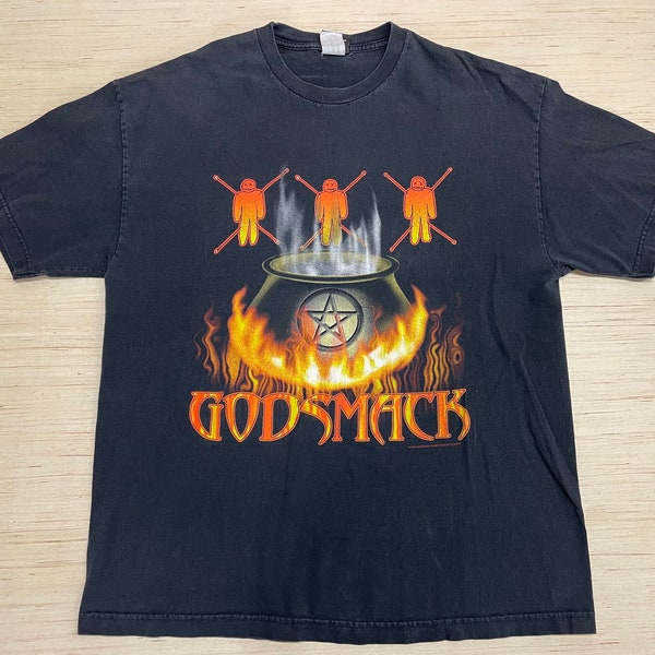 Vintage Godsmack 2001 Tour T-shirt Size XL