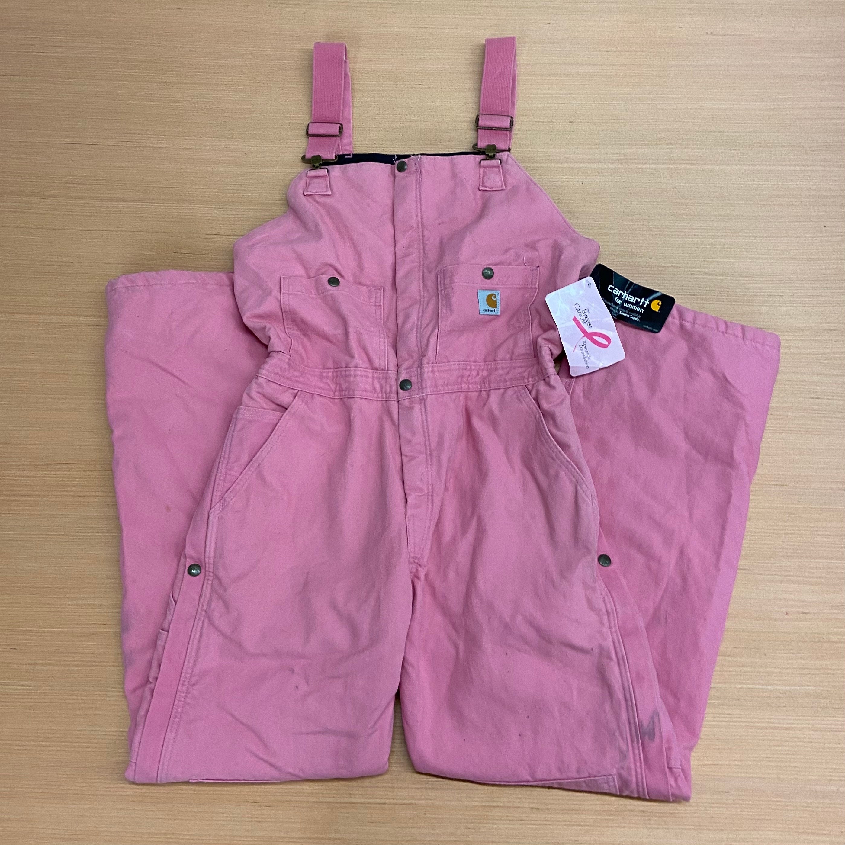 insulated coveralls ladies pink boiler suit Insulated Bib Womens Pink Carhartt Overalls Carhartt Pink Womens