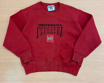 Youth University Nebraska Huskers Crewneck Sweater size youth Small