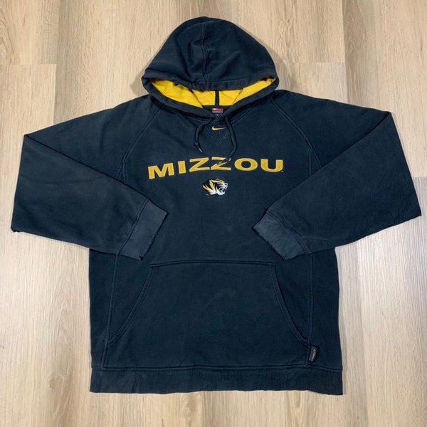 Vintage Nike Mizzou Missouri Tigers Pullover Hoodie NCAA Gr. L