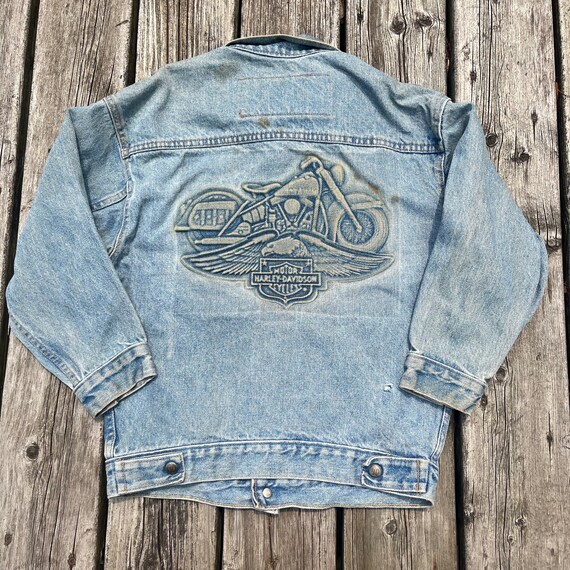 vintage harley davidson denim jacket