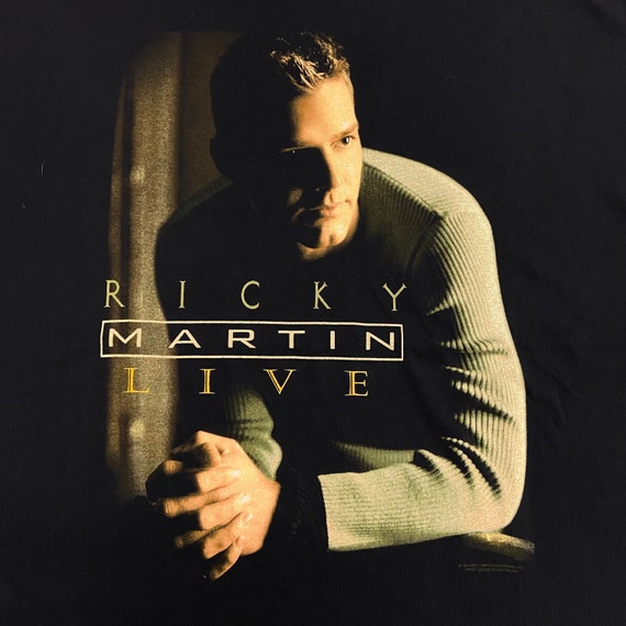 Vintage Ricky Martin 2000 Tour Tshirt Size XL Gem